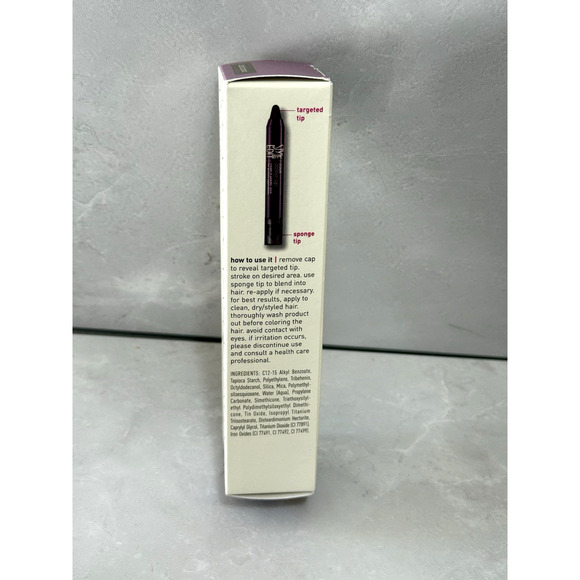 New Style Edit Root Cover Up Cream to Powder Stick Dark Brown 3.1 g - Picture 4 of 5